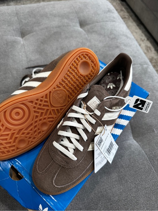 adidas Shoes - adidas Spezial Suede Sneakers — Brown & White with Gum Sole